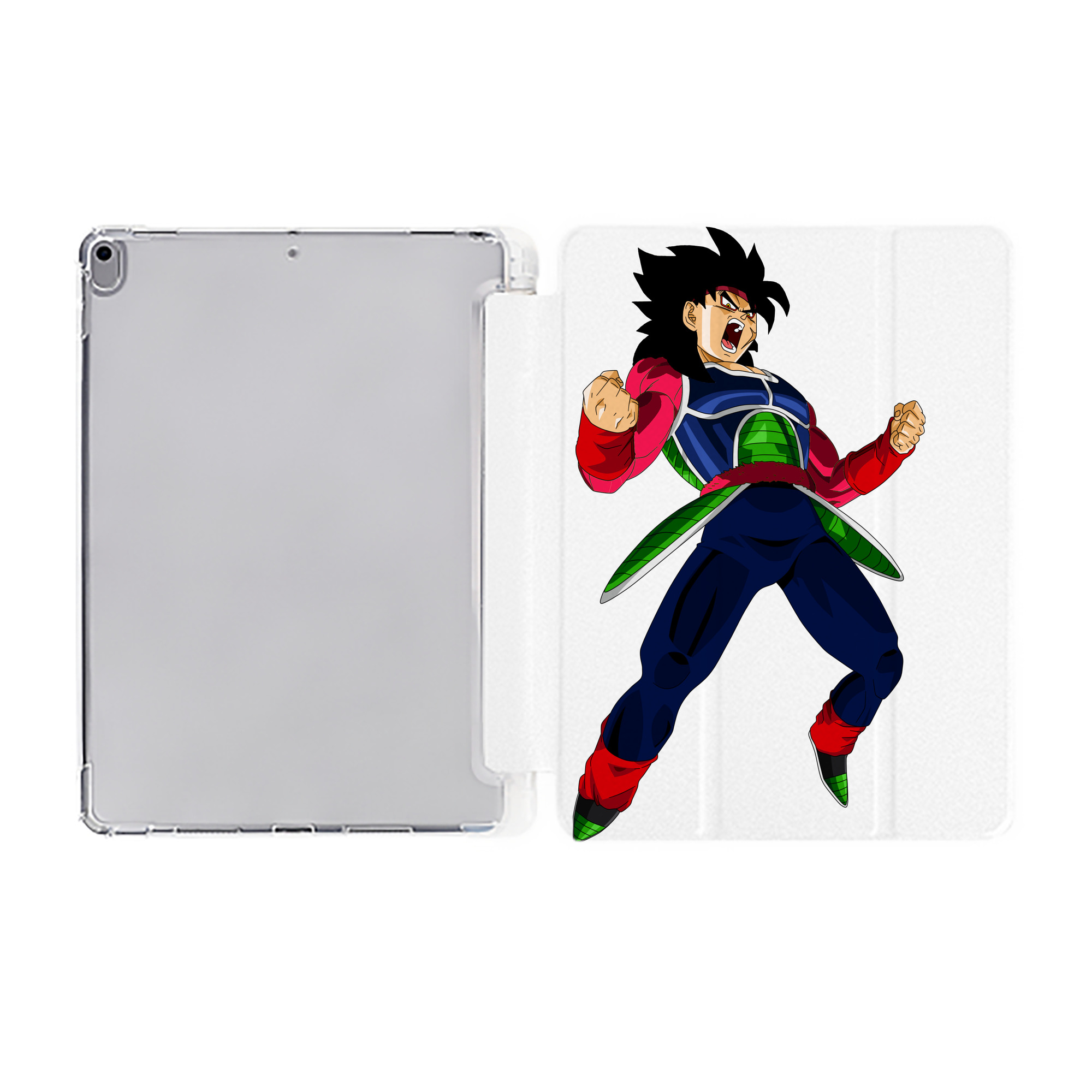 （画像用） ドラゴンボール バーダック DRAGON BALL Burdock IPad ケース ペン収納付き 三つ折りスタンド PUレザー×シリコン 対応機種9.5/10.5/10.9インチ